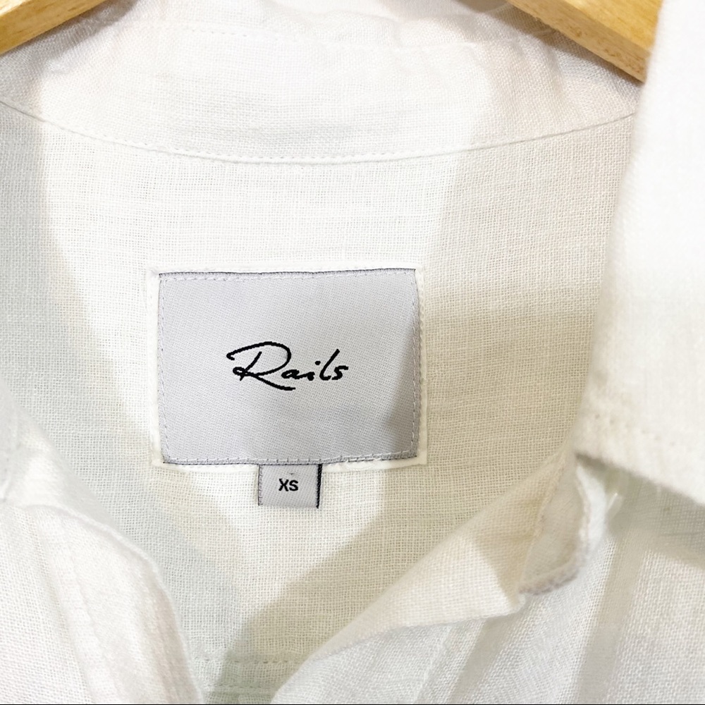Rails Charli Westport Stripe Linen Button Down Top - Picture 8 of 11